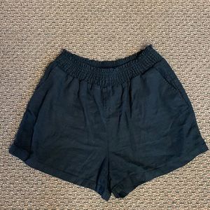 Universal Thread black Pull On Linen Blend Shorts S